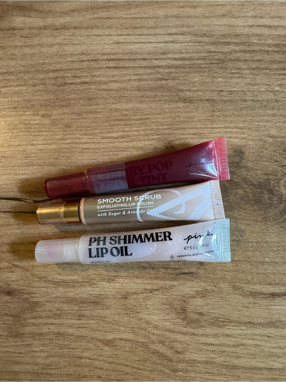NWT 3 pack Shimmer Lip Oil (Pink) - Hydrating Shimmer Lip Oils